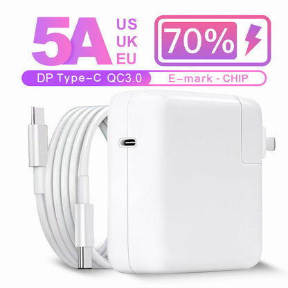 USB C L/T Head Power Adapter Fast PD Charger for Macbook Air iPad Pro