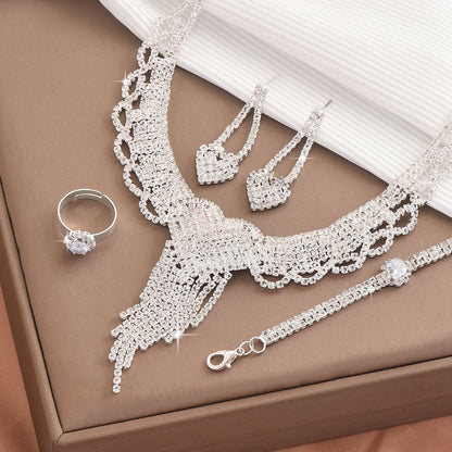 European-American Style Luxury Rhinestone Women's Jewelry Set 80818801