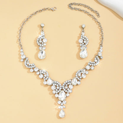 Luxury High-End Design Noble Elegant Exquisite Necklace Earrings Set 6819