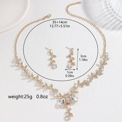 Elegant And Fashionable Full Diamond Jewelry Set 8915