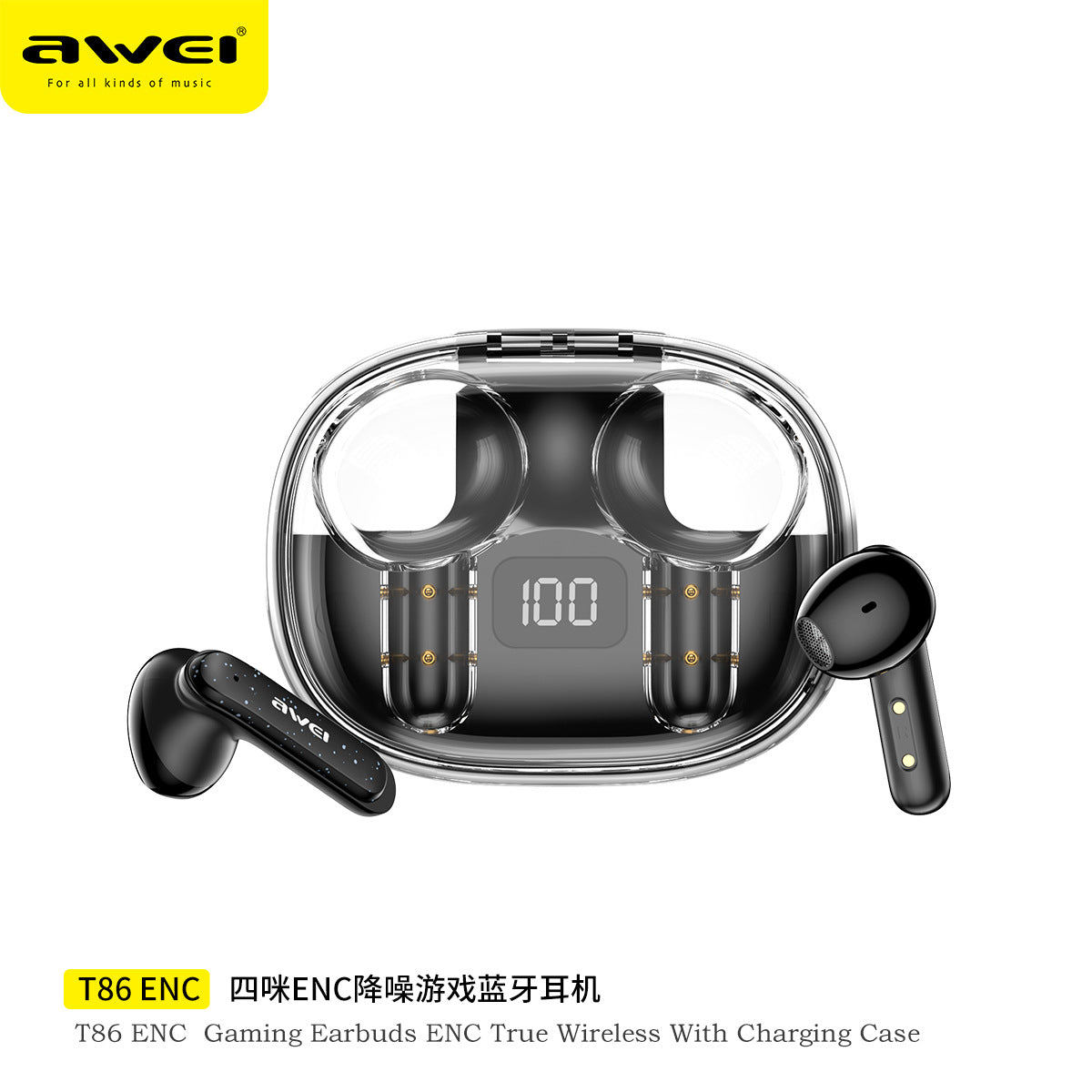 AWEI Wireless Earbuds, Bluetooth 5.3 Headphones