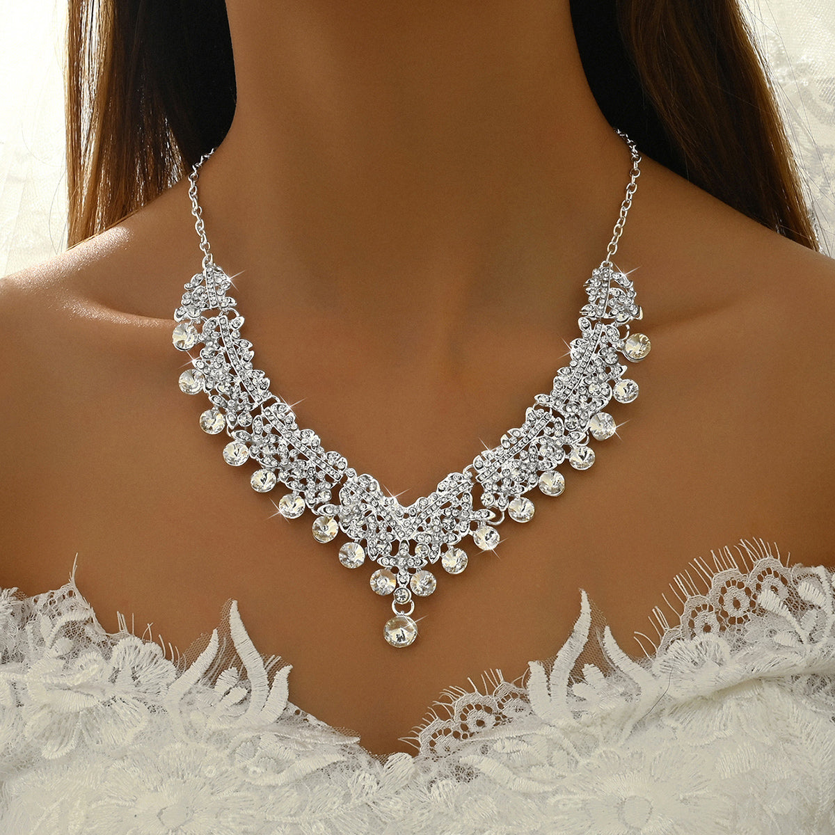 European American Style Bridal Jewelry Set 80820601