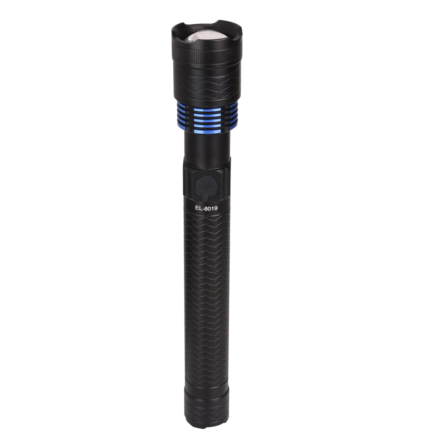 Laser  LED Flashlight Power Zoomable Rechargeable LED Aluminum Body EL8019